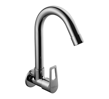 Hindware F570023 - Aspiro Sink Cock With Normal Swivel Spout-Wall Mounted