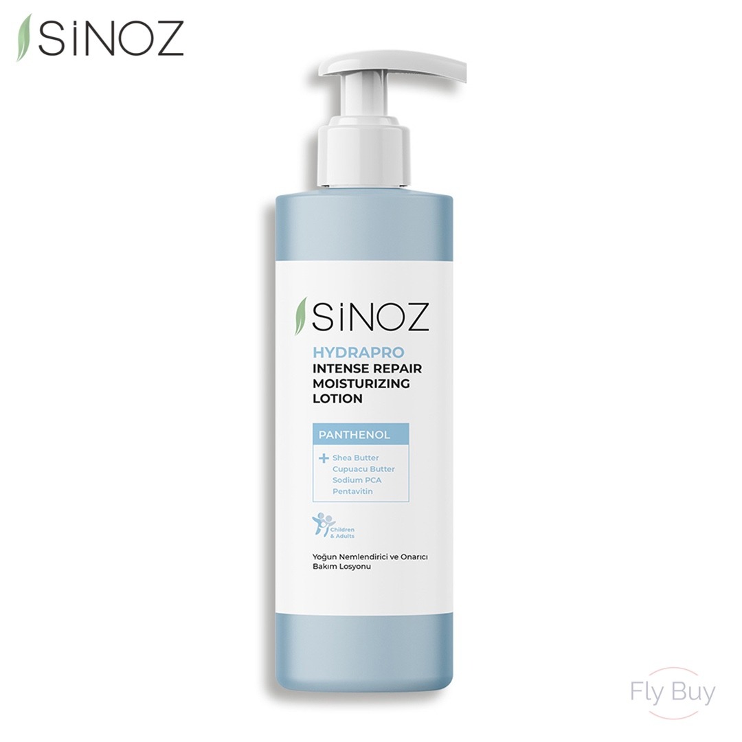Sinoz Hydrapro Intense Repair Moisturizing Lotion - Panthenol, Seha Butter, Cupuacu Butter, Sodium PCA, Pentavitin 400ml