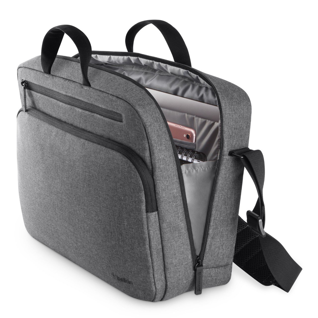 Belkin F8N901BT-BLk 15.6-inch Classic Pro Messenger Bag – Gray