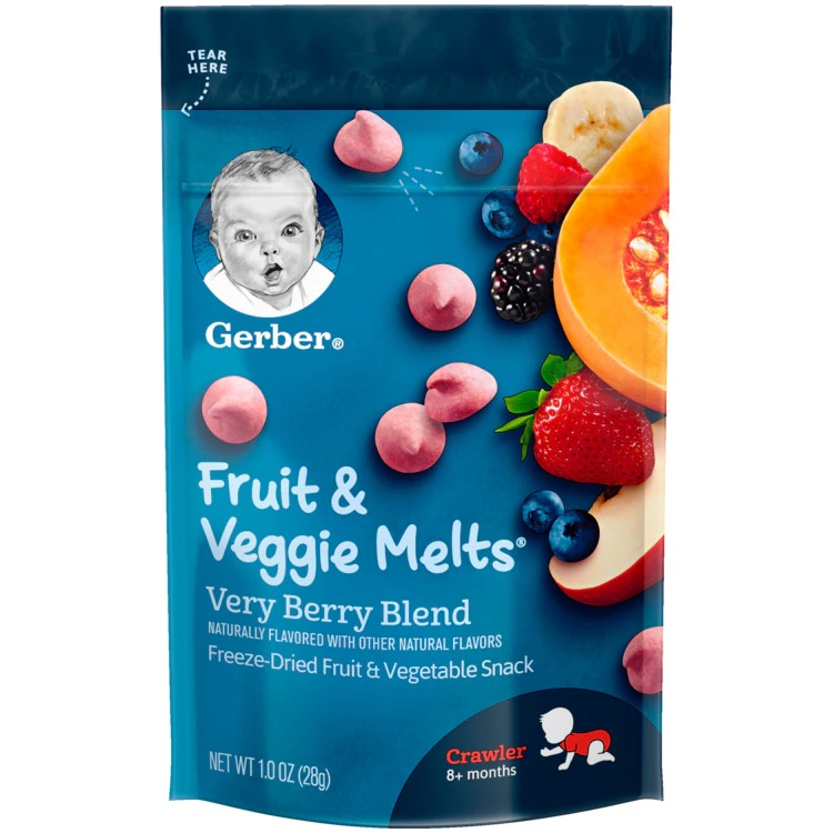 Gerber Fruit and Veggie Melts,Very Berry Blend