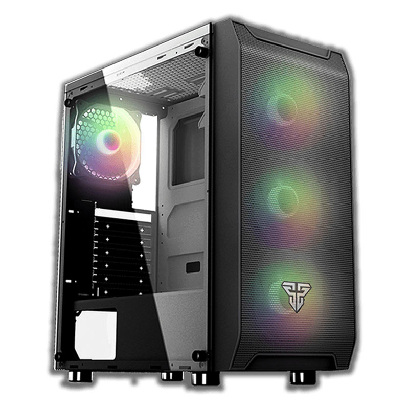 Fantech CG-80 Aero Middle Tower CPU Casing Large Size Black Edition