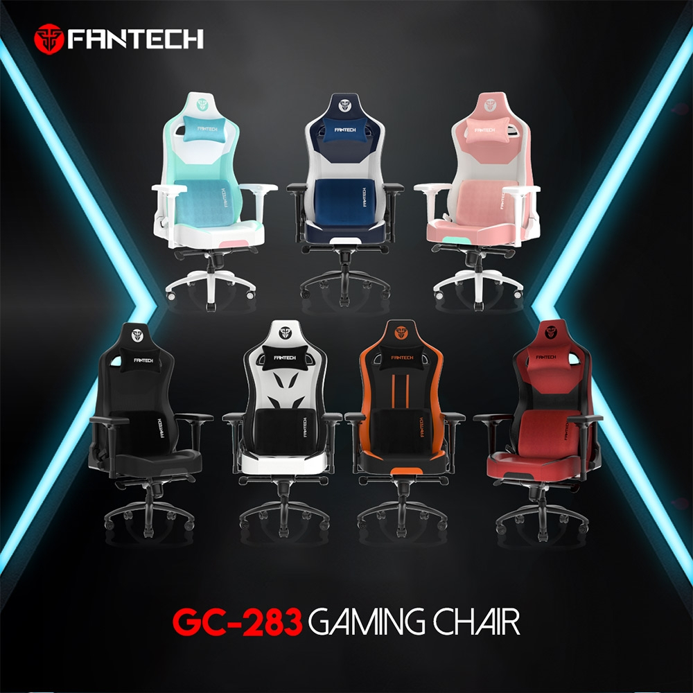 Fantech GC-283 Gaming Chair (Black,Red,Orange,Blue)