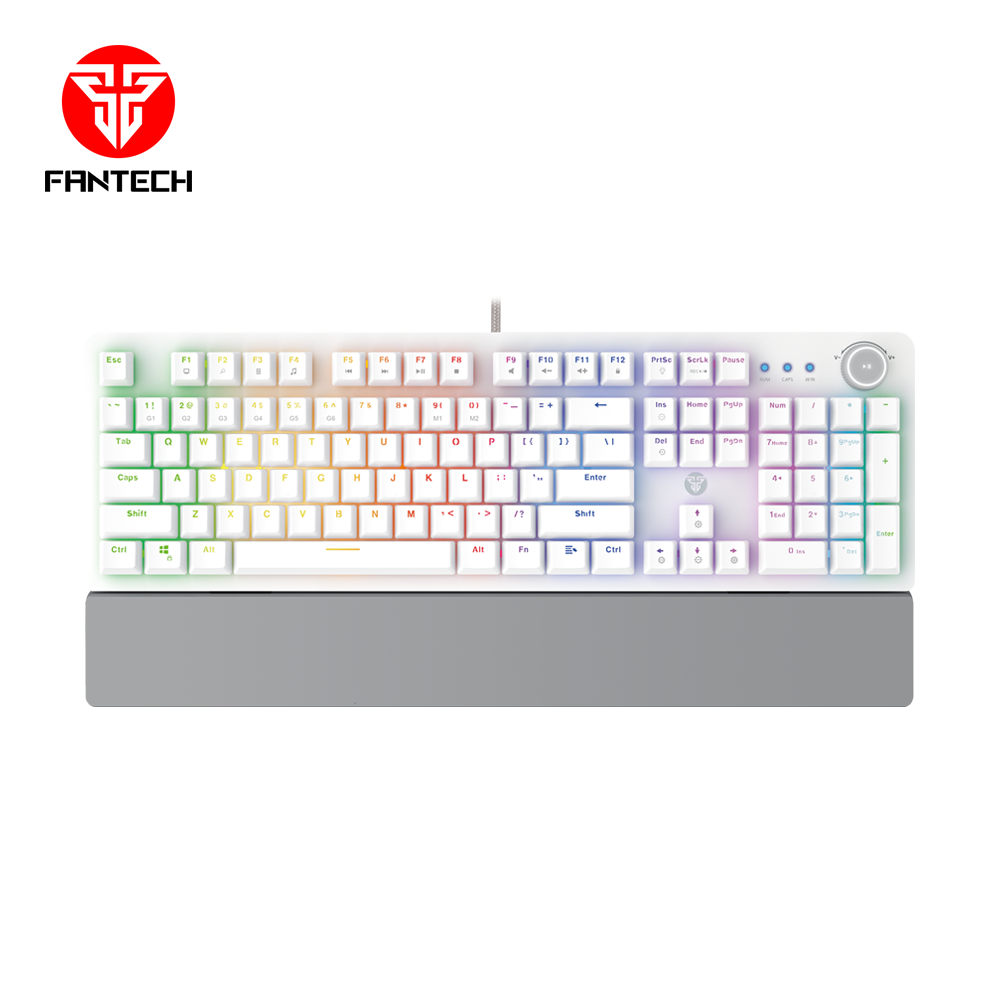 Fantech MK853 Wired Mechanical Gaming Keyboard White (Blue, Red Switch)