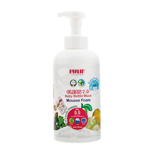 Farlin AF-10014 CLEAN 2.0 Bottle Wash Mousse foam pump /750 ml