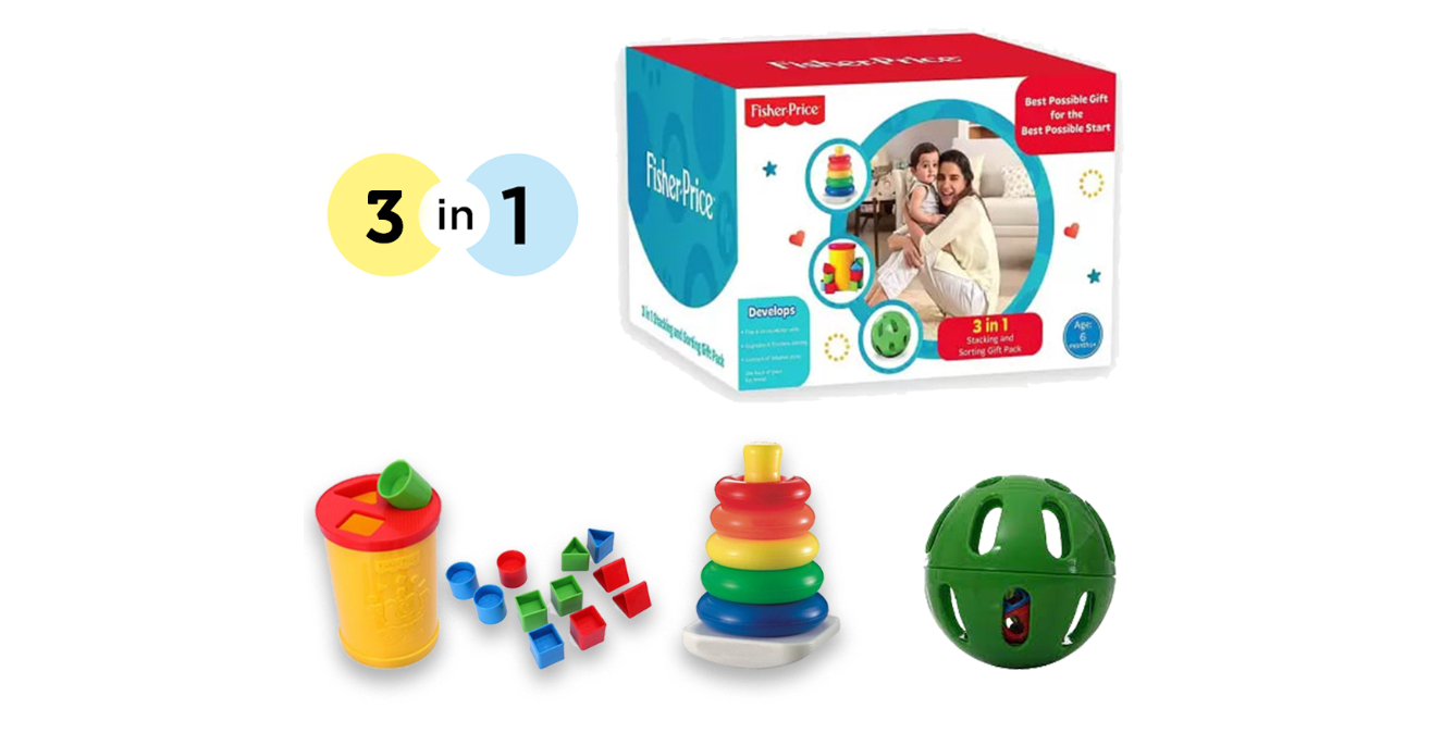 Fisher Price 3 In 1 Infant Deluxe Gift Pack HFC93