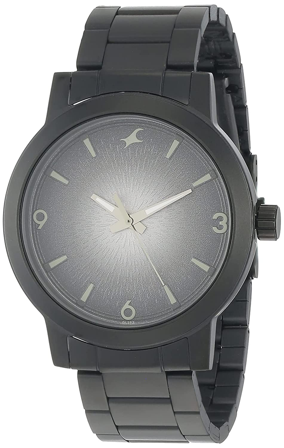 Fastrack Stunners Black Dial Black Metal Strap Watch 3245NM02