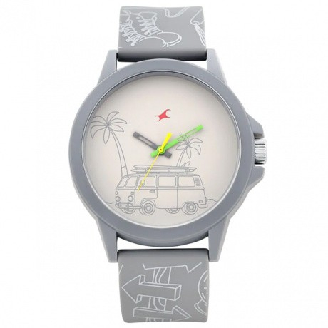 Fastrack Grey Dial Analog Unisex Watch 38024PP47
