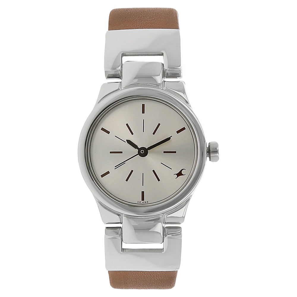 Fastrack Analog Silver Dial Women's Watch 6114SL01