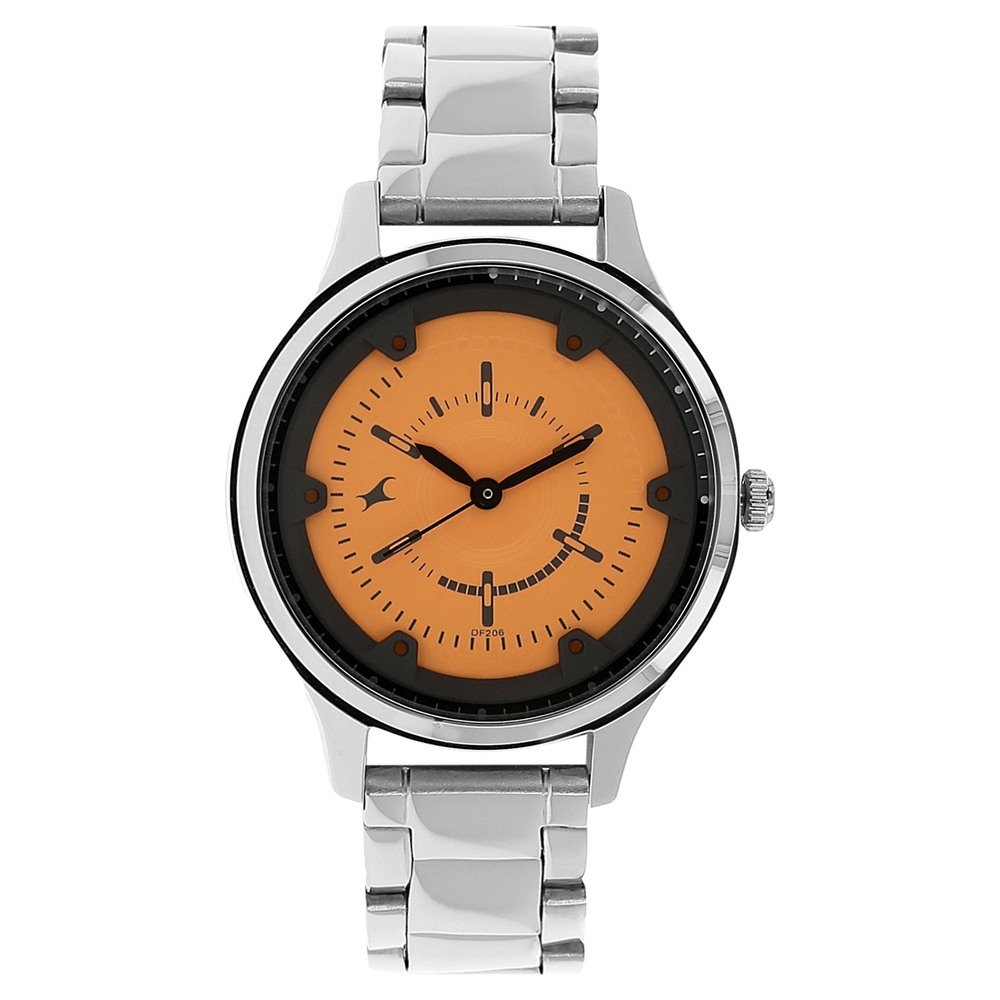 Fastrack Analogue Orange Dial Women's Watch 6138SM02