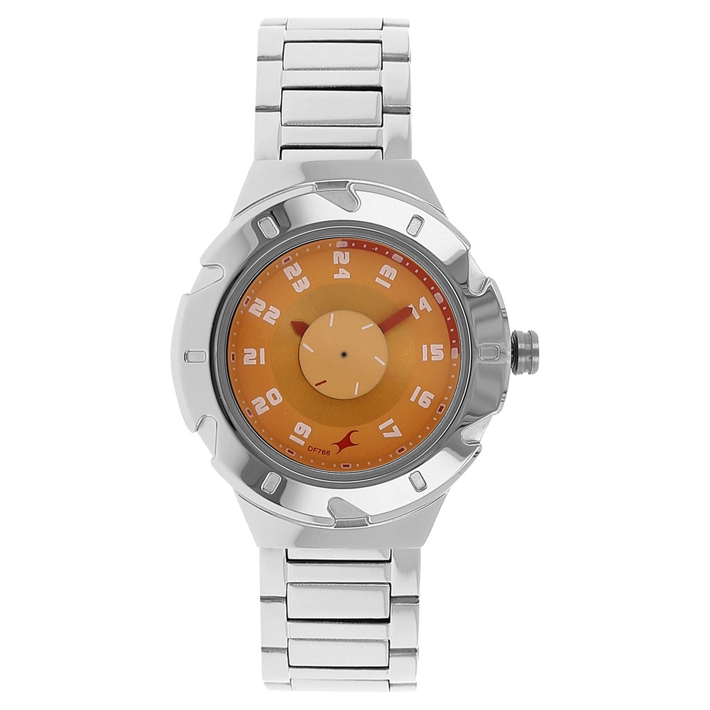 Fastrack Analog Orange Dial Women's Watch 6157SM02