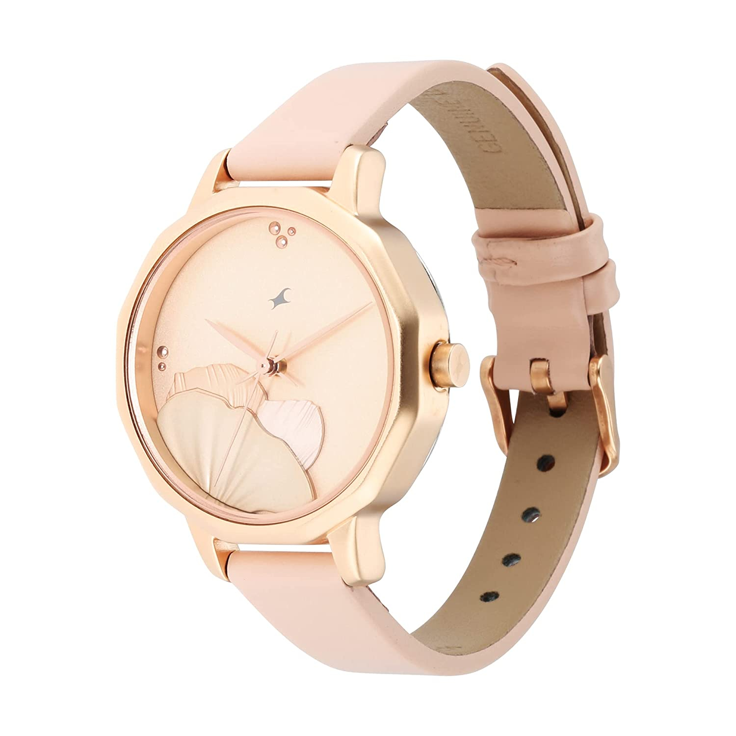 Fastrack Analog Rose Gold Dial Women's Watch-6259wl01