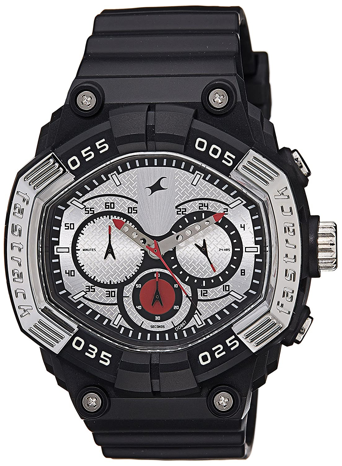 Fastrack Chronograph Silver Dial Men's Watch - 38006pp01