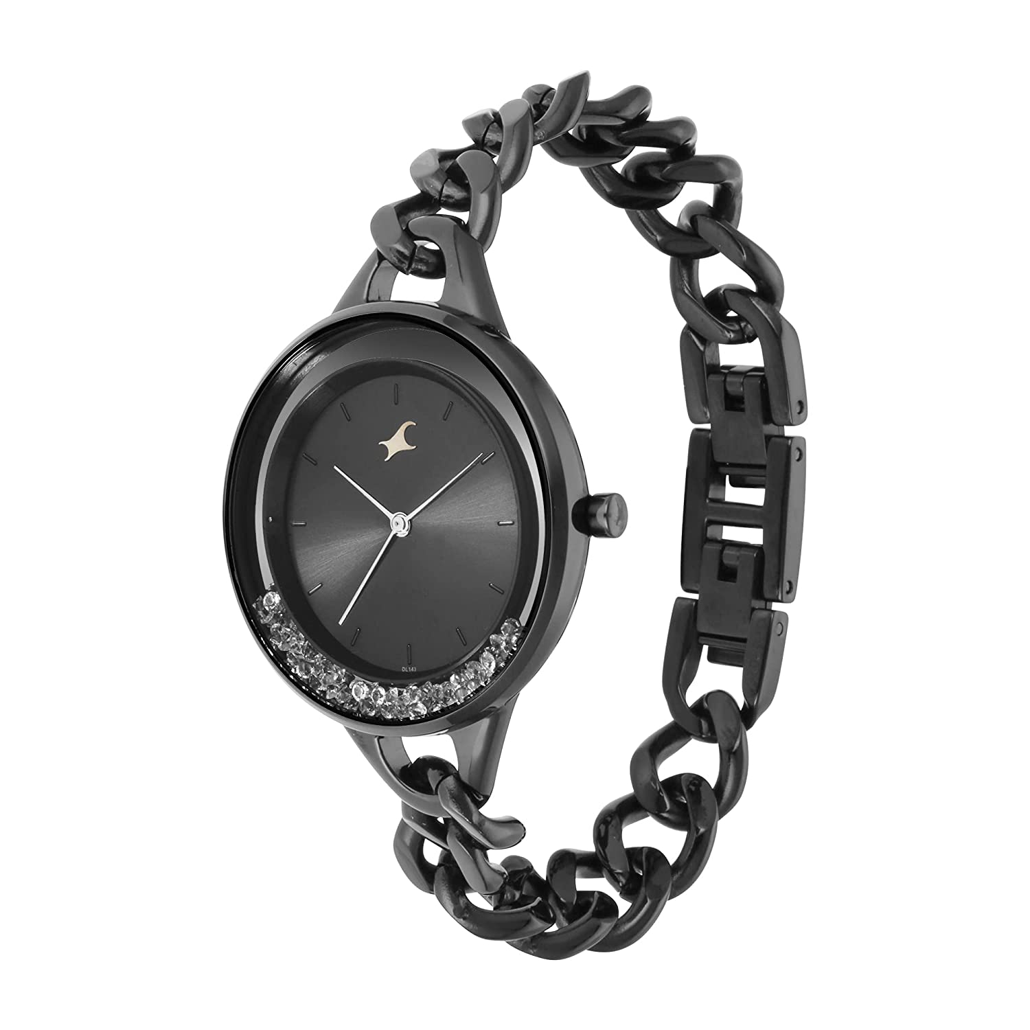 Fastrack Glitch Analog Black Dial Women's Watch-68026nm01