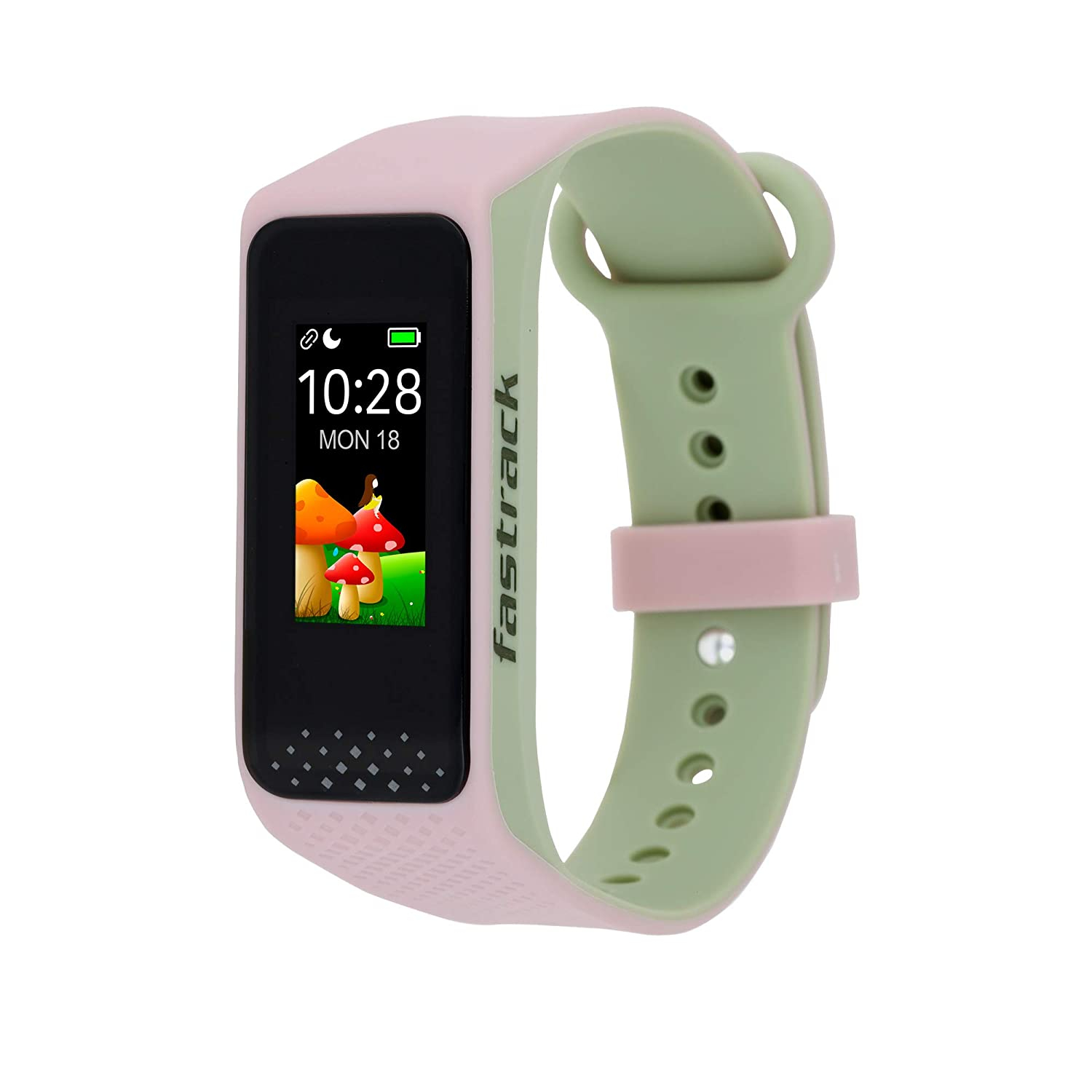 Fastrack Reflex 3.0 Unisex Activity Tracker - Full Touch, Color Display, Heart Rate Monitor, Dual- Tone Silicone Strap and up to 10 Days Battery Life-90067pp04
