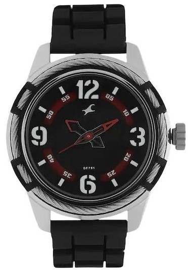 Fastrack Analog Black Dial Watch For Men 3157KP01