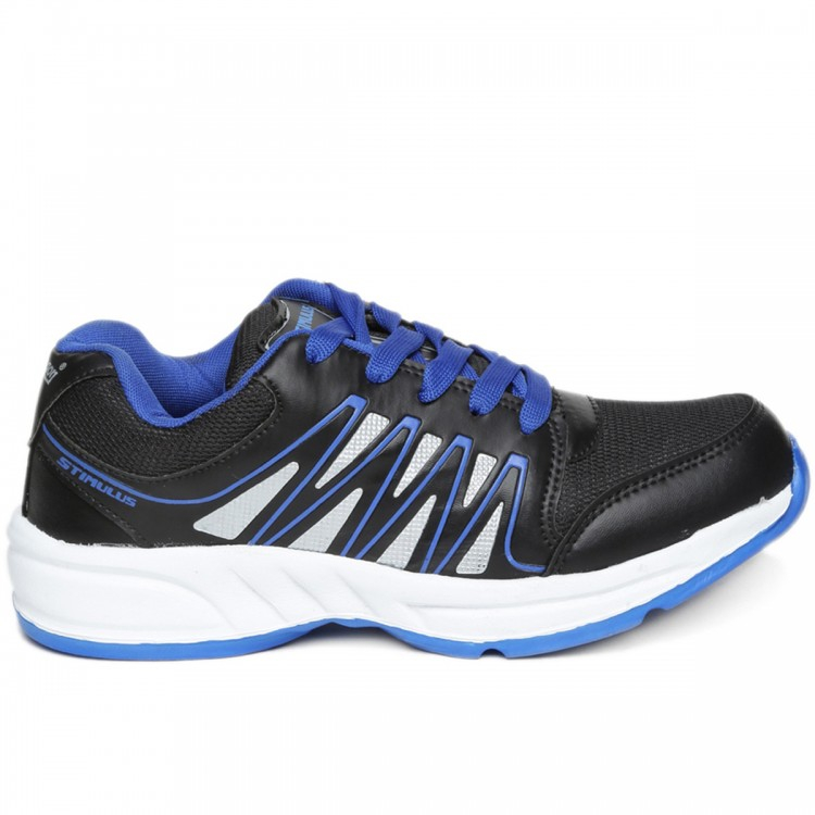 Paragon Stimulus Lace-Up Sport Sneakers For Men - 09795 (Black/Blue)