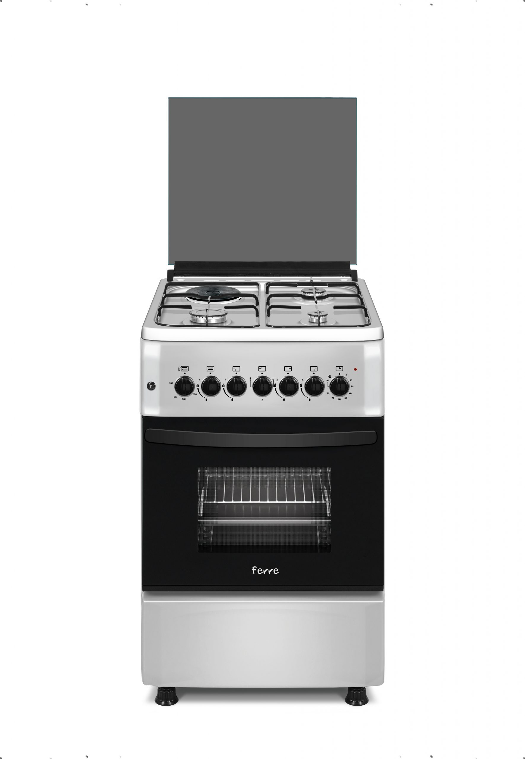 Ferre GAS ELECTRIC Free Standing Cooker Oven 50 55CM F5S31GE LR Standing Cooker Range