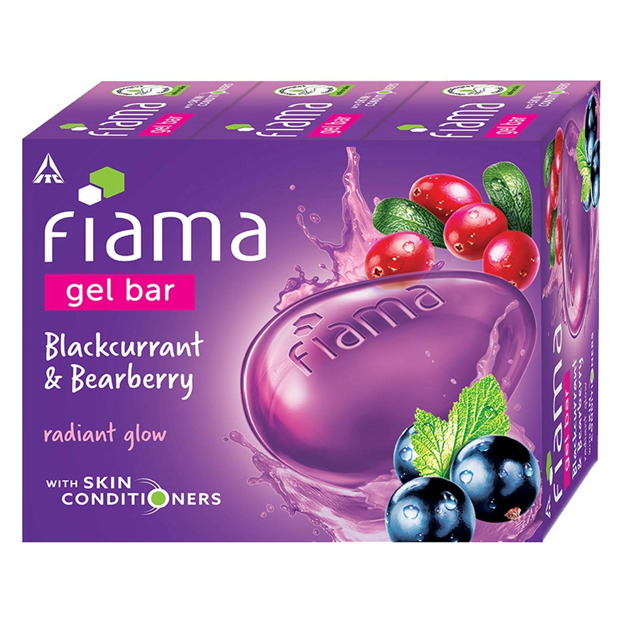 Fiama Gel Bar Blackcurrant And Bearberry for Radiant Glowing Skin,125g soap