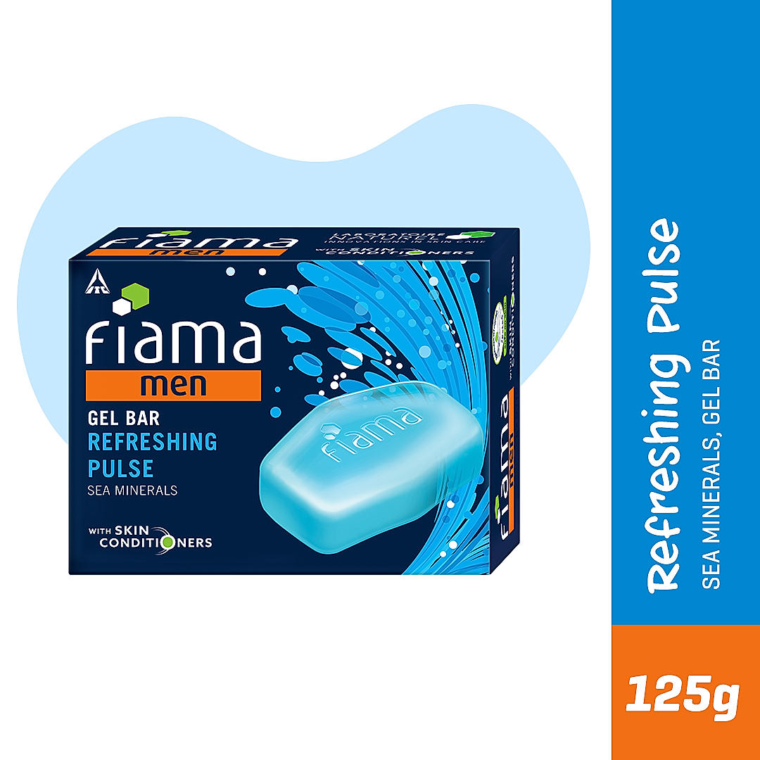 Fiama Men Gel Bar Sea Minerals Refreshing Pulse 125g