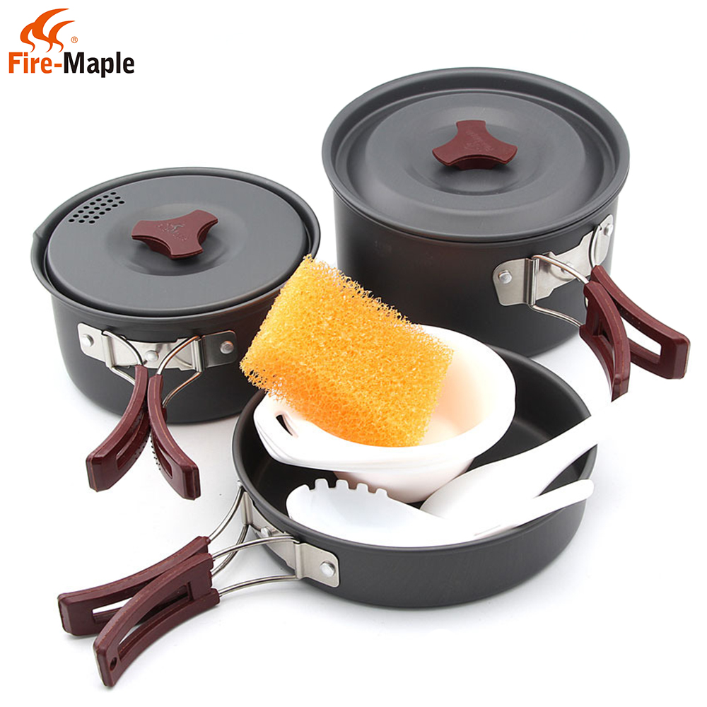 Fire Maple Fmc-202 2-3 Persons Camping Cooking Set Pot Camp Cookware Picnic Outdoor