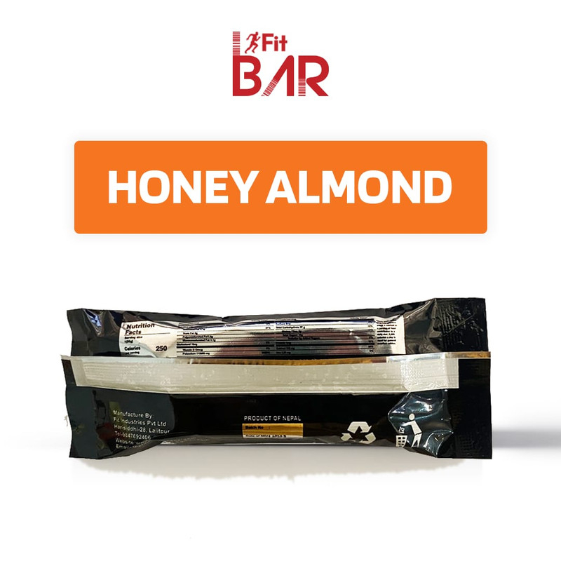 Fit Energy Bar Honey Almond 50g