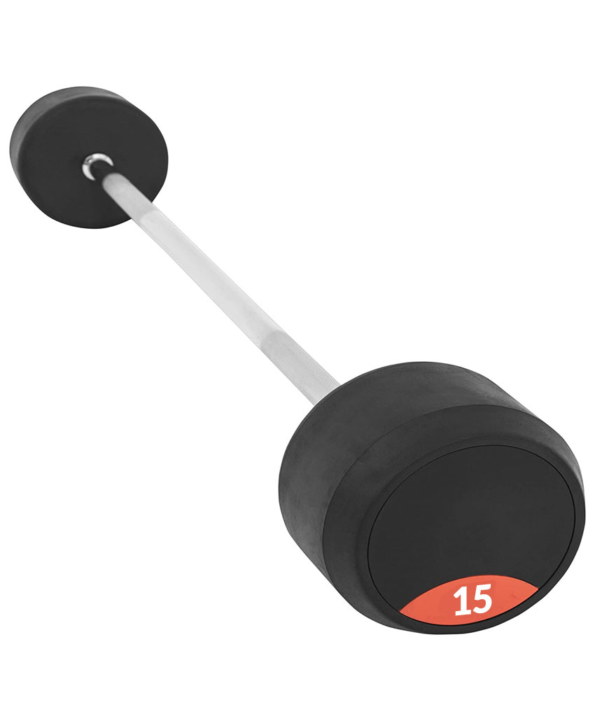 Fixed Rubber Barbell 15kg