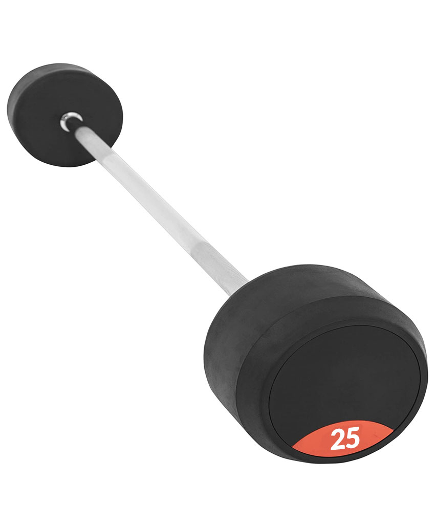 Fixed Rubber Barbell 25kg