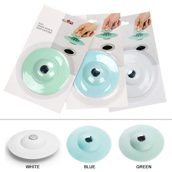Laughing Buddha - Flex Drain Stop and Hair Catcher (2 pcs)