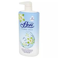Flore Herbal Shower Cream Snow Lotus Refreshing 500 Ml