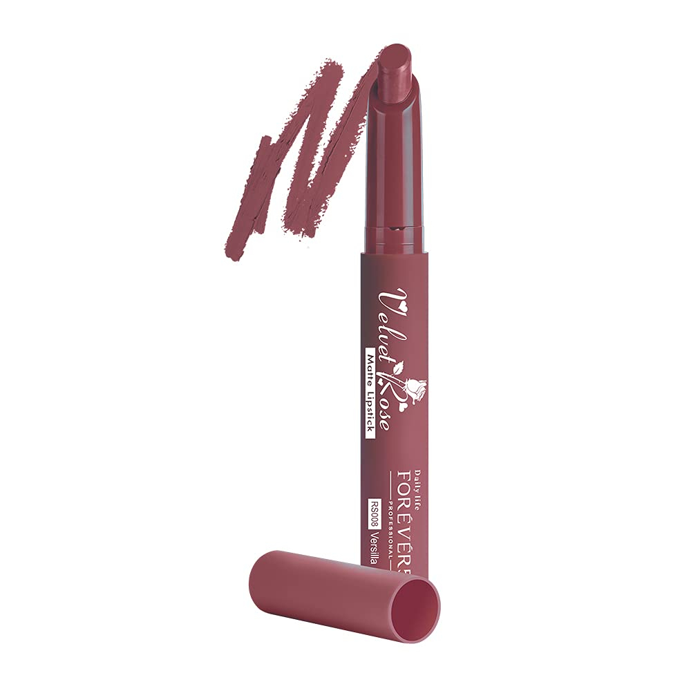 Forever52 Daily Life Velvet Rose Matte Lipstick, Matte Finish - Royal Brown RS008