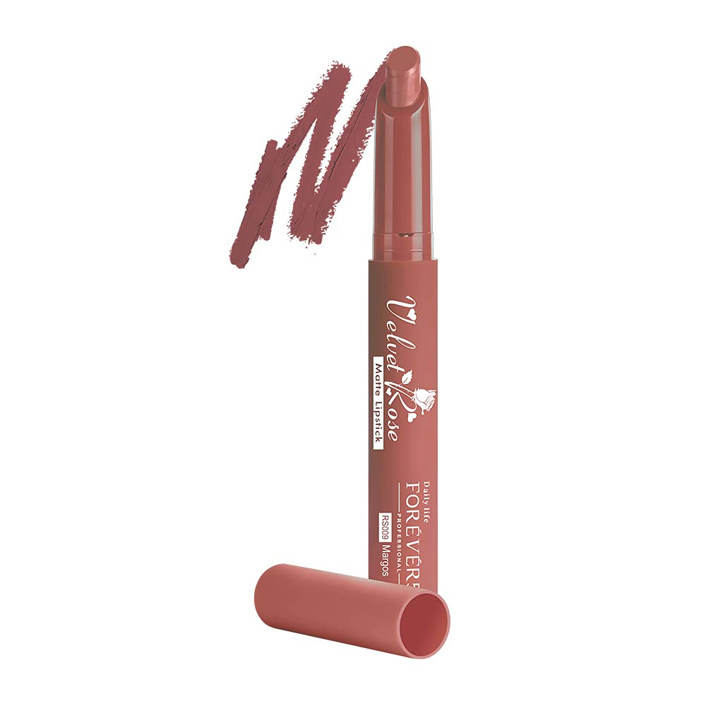Forever52 Daily Life Velvet Rose Matte Lipstick, Matte Finish Rs009
