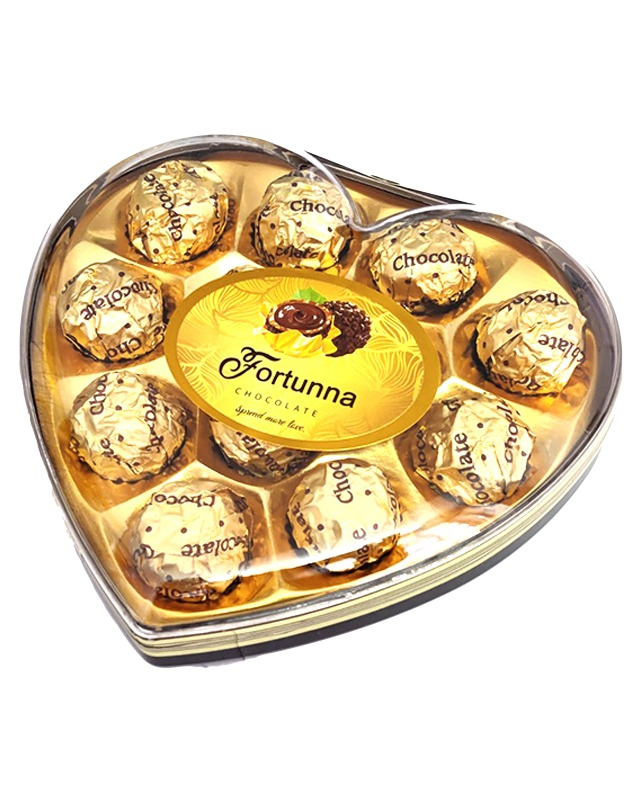 Fortunna Choco 12's Heart Gold 150g