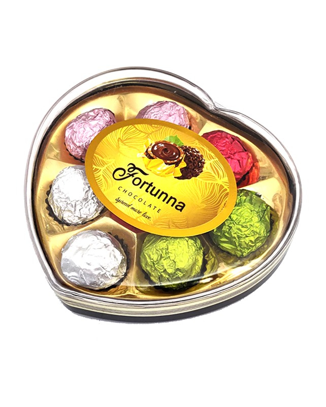 Fortuna Chocolate Mix Heart 8s 100gm