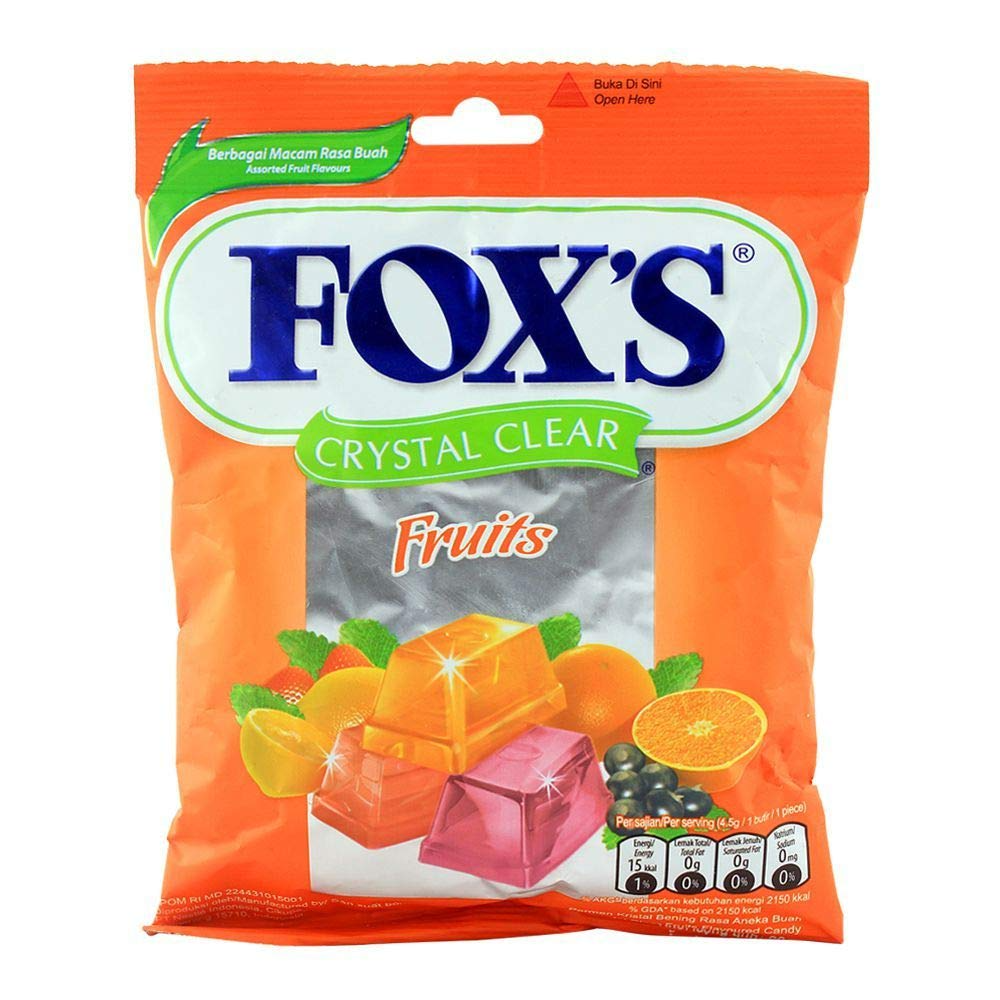Foxs Crystal Clear Fruits 90 Gm