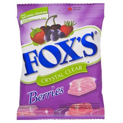 Foxs Crystal Clear Berries Candy, 90 Grams