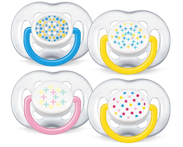 Philips Avent BPA Free Contemporary Freeflow Pacifier, 0-6 M, SCF180/23 