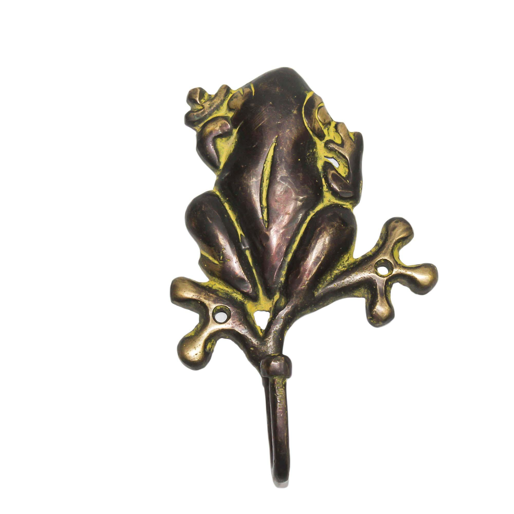 Seven Chakra Handicraft - Black Frog Design Wall Peg