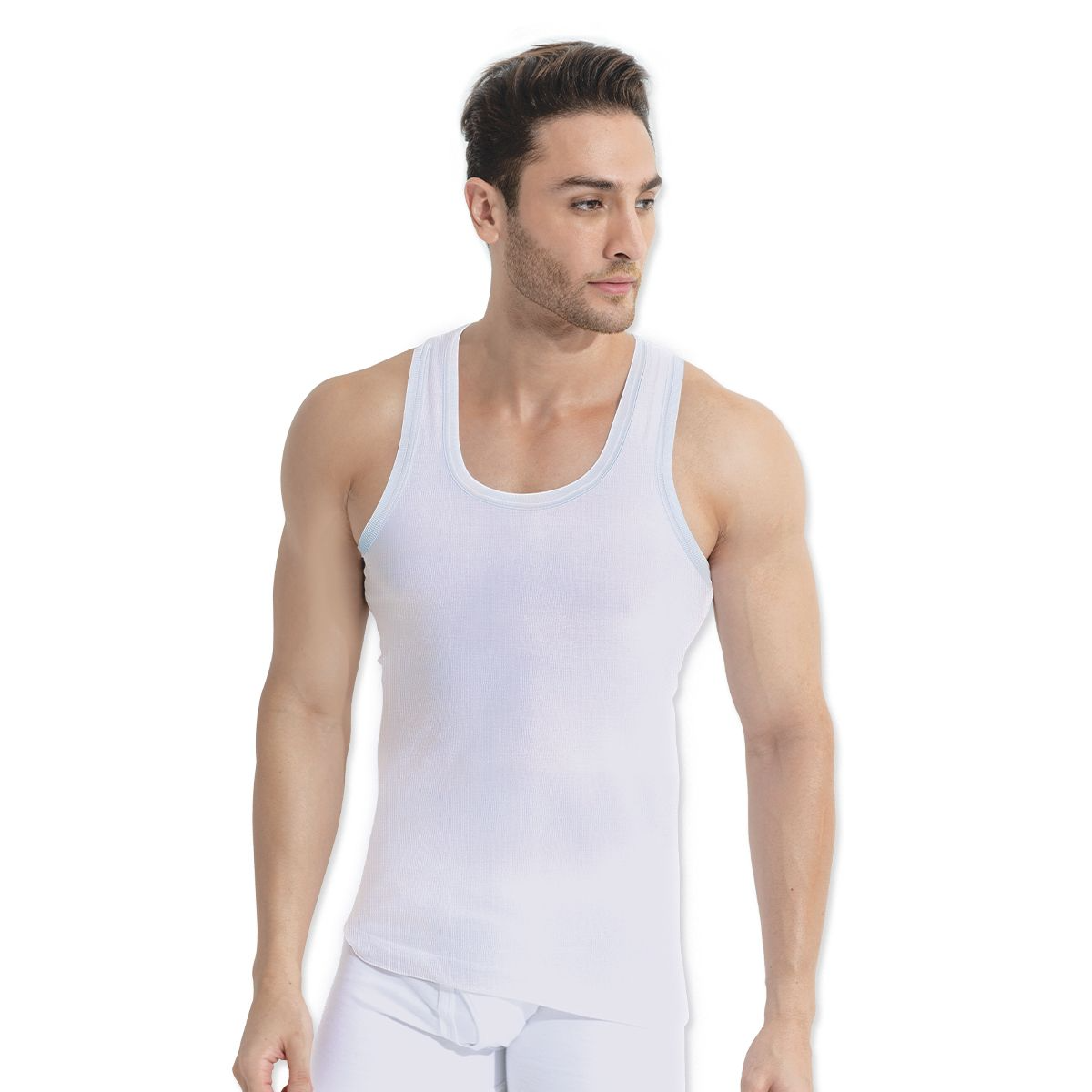 Rupa Frontline Ribline RN Vest For Men, Sandu For Men, Tank Top For Men