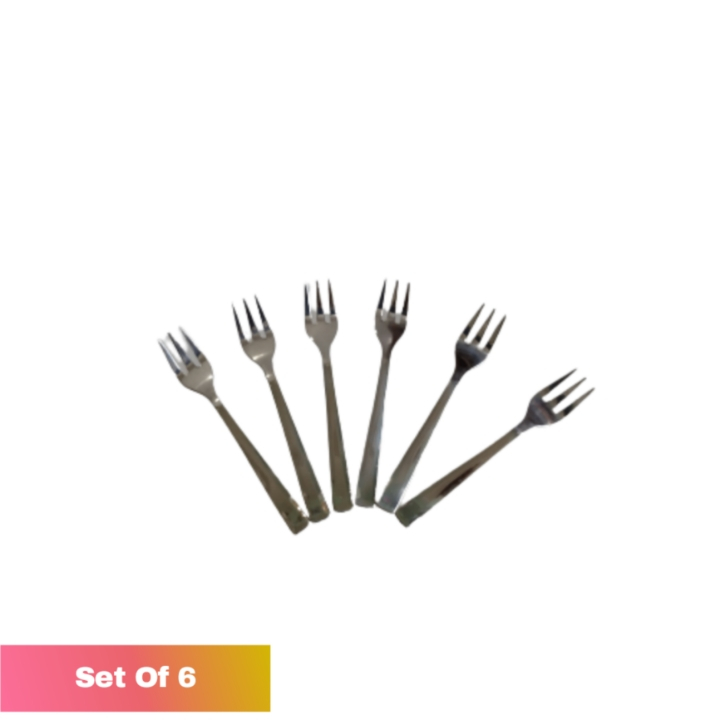 Unirize Stainless Steel Fruit Fork - 6pcs Set