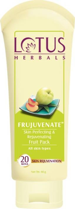 Lotus Herbal Frujuvenate Skin Perfecting and Rejuvenating Fruit Face Pack 60g