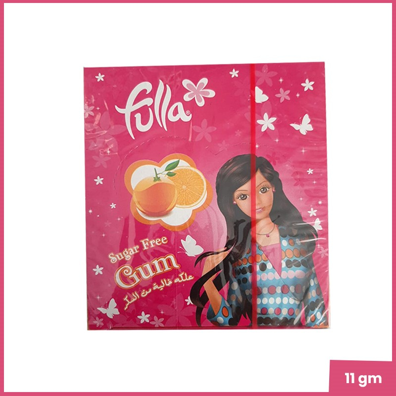Sweetoon Fulla Sugarfree Orange Flavoured Gum 11g
