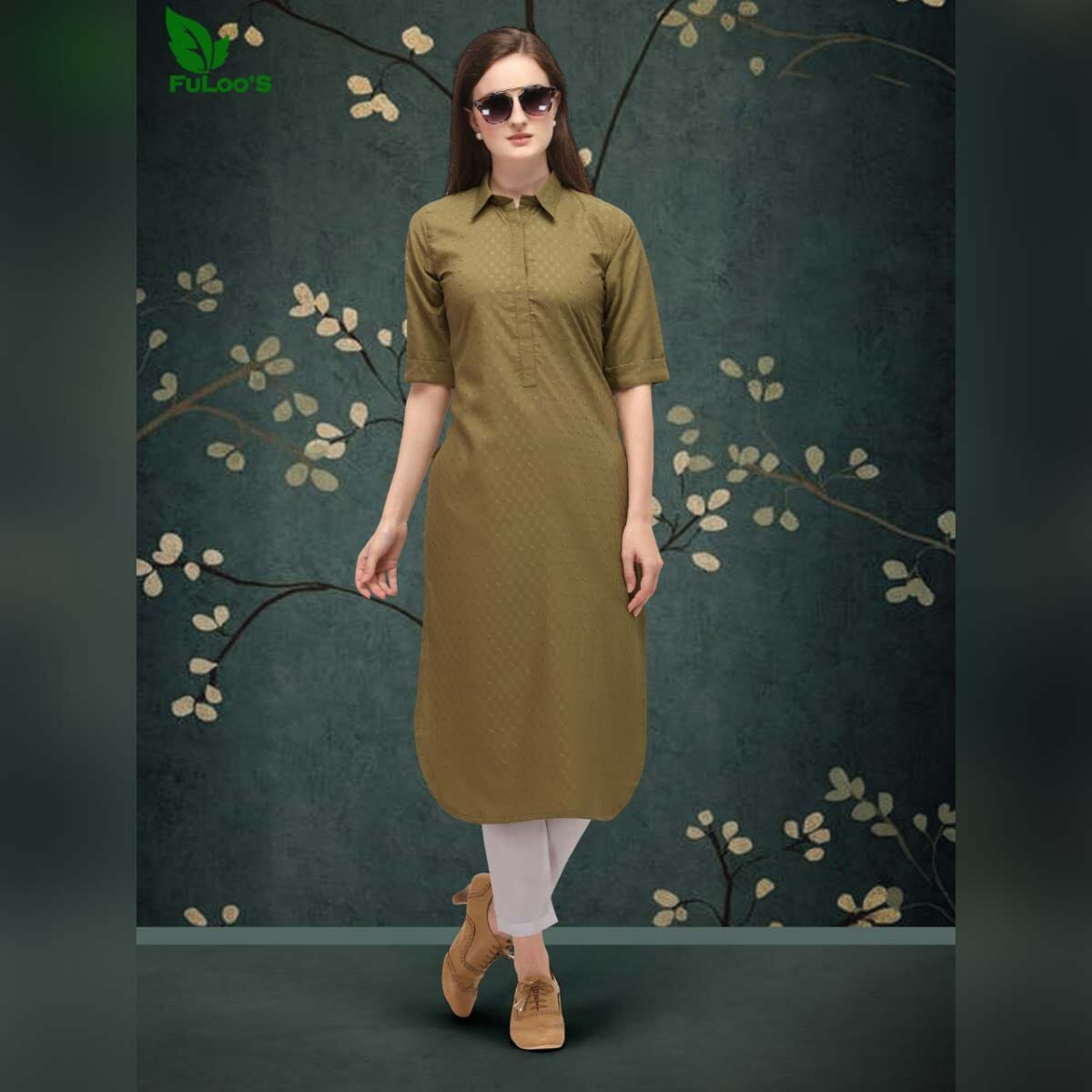 Fuloo’s Classic Kurti in Cotton for Women #1001
