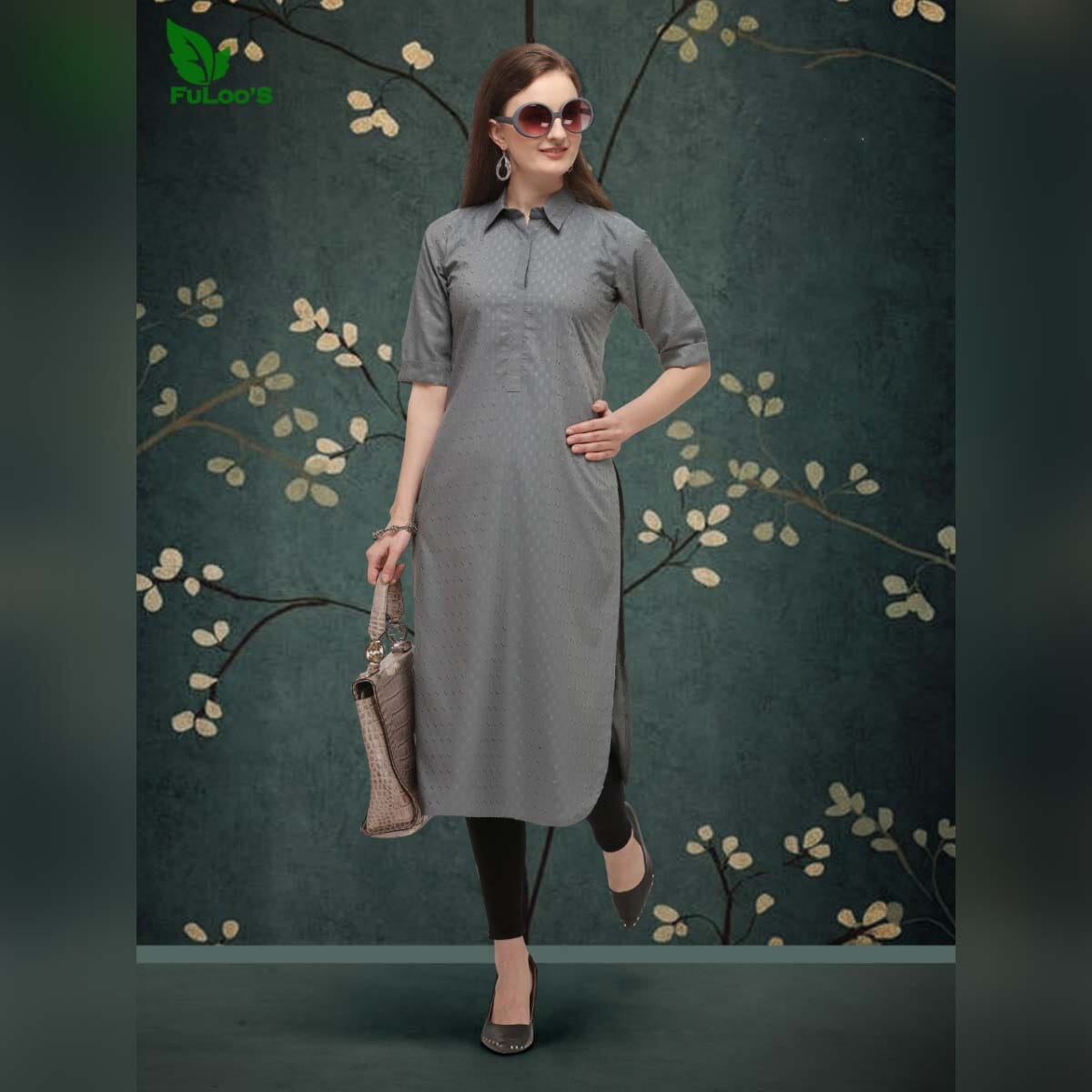 Fuloo’s Classic Kurti in Cotton for Women #1003