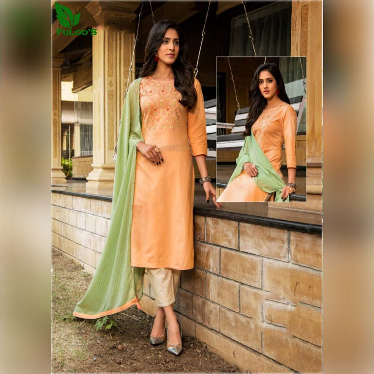 FuLoo's Enhance Pure Cotton Designer Kurti in 3 set #01