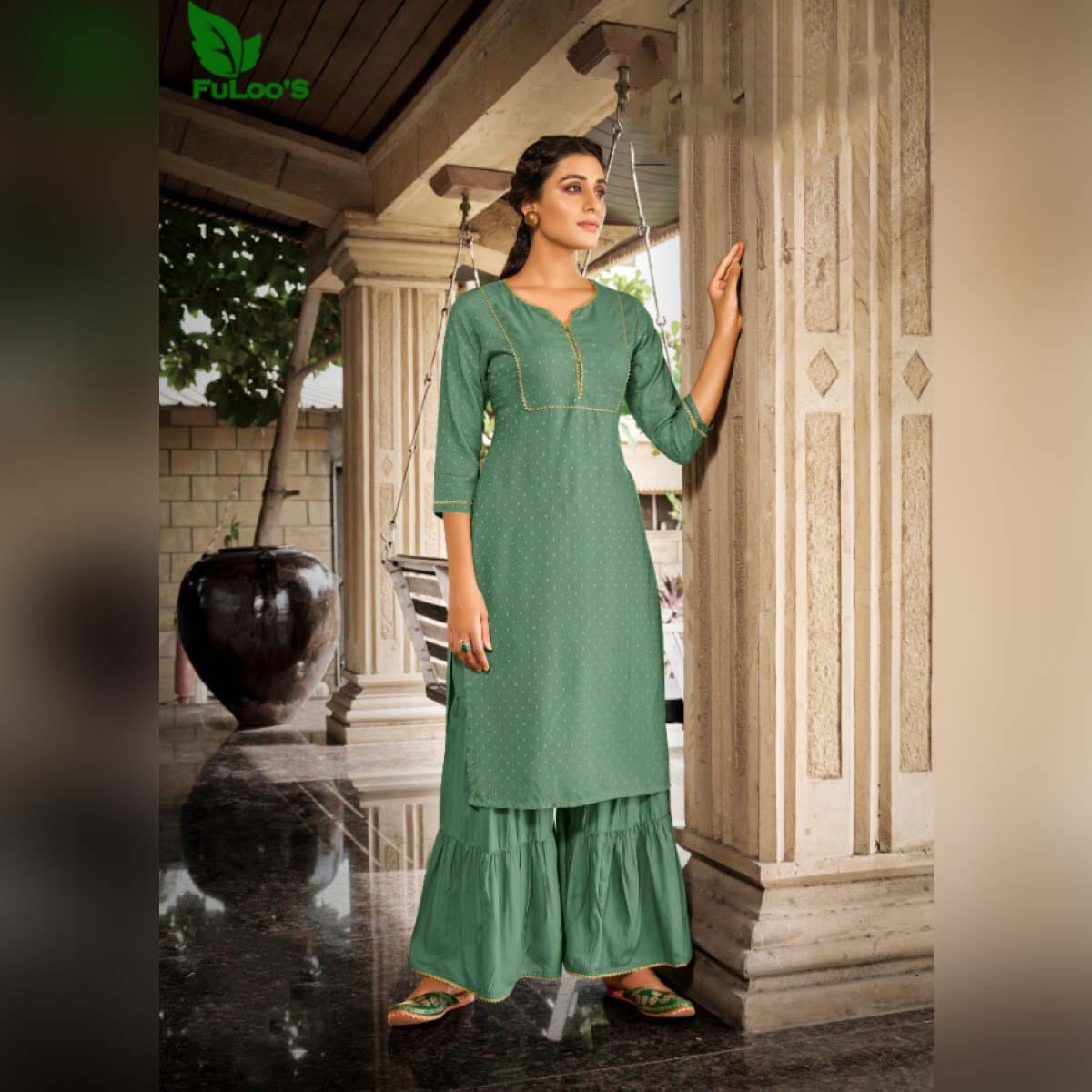 FuLoo's GL Freedom Kurti Set in Sharara #05 Women