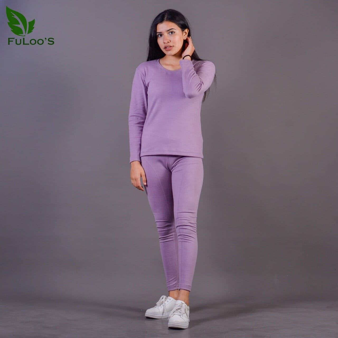 Fuloo's Inner Thermal Wear In Different Colors For Women-Purple-L