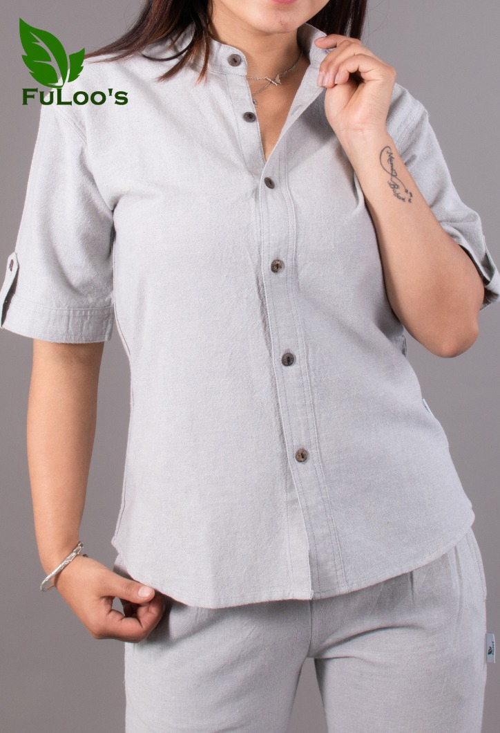FuLoo's Organic Cotton Set for Women-Gray-XXL