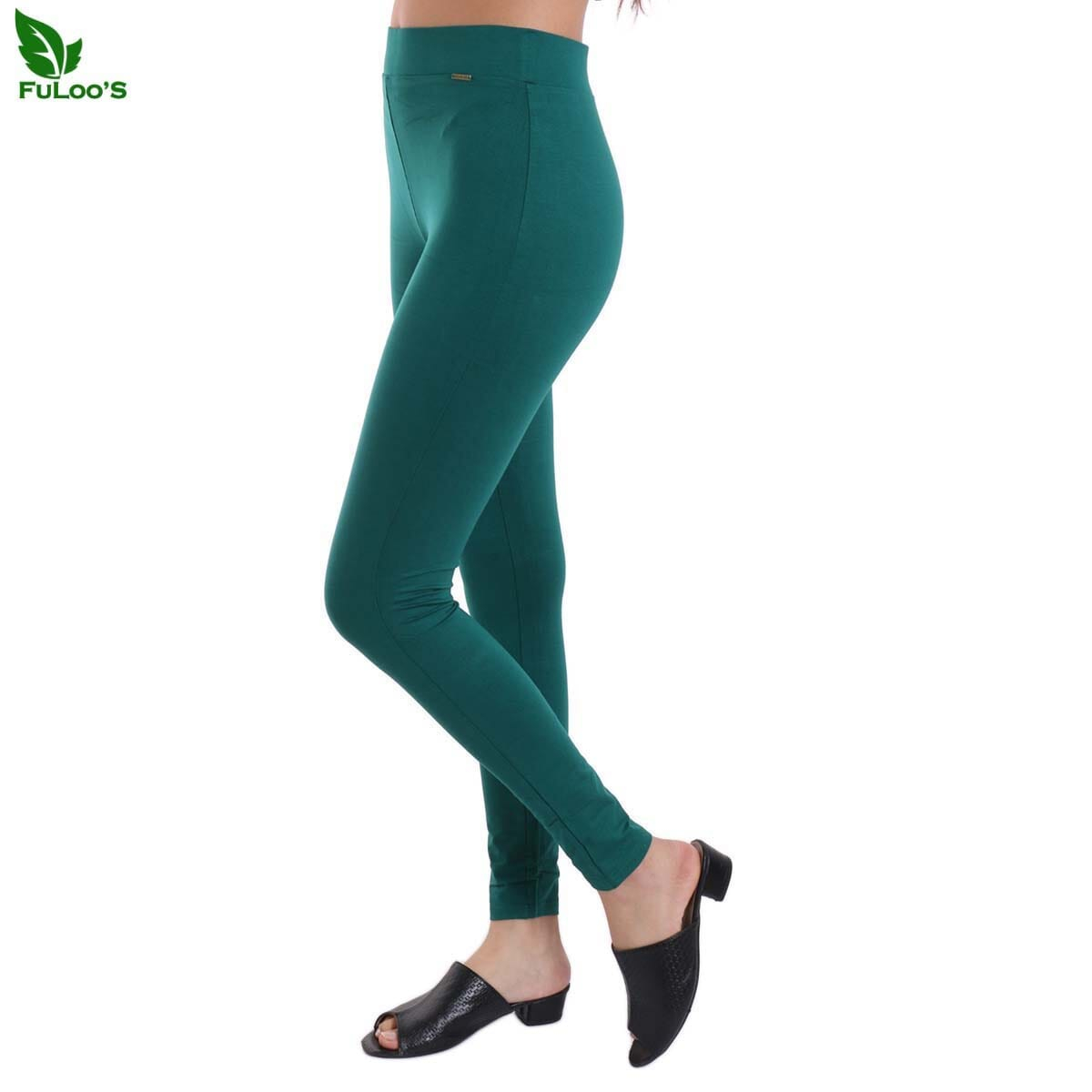 Fuloo's Venice Treggings For Women-Green-S
