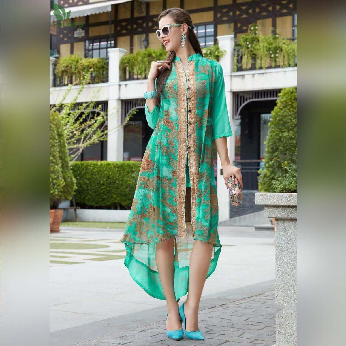 FuLoo's Vol-7 Dress Heavy Georgette for Women #1069