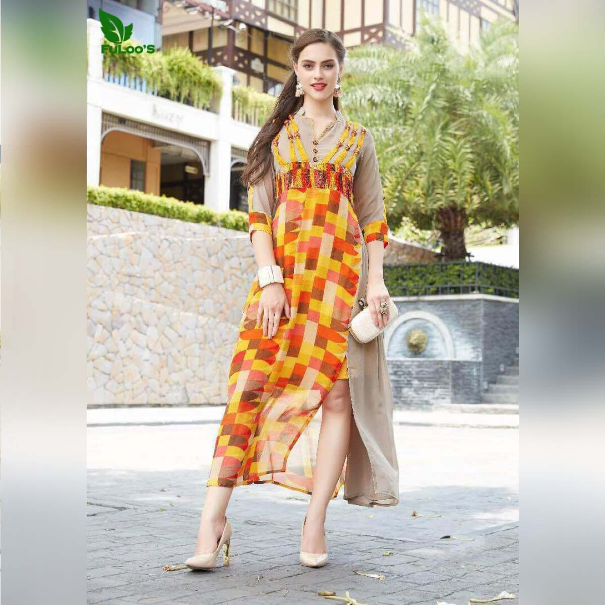 FuLoo's Vol-7 Dress Heavy Georgette for Women #1071